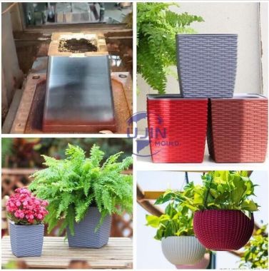 rattan flower pot mould